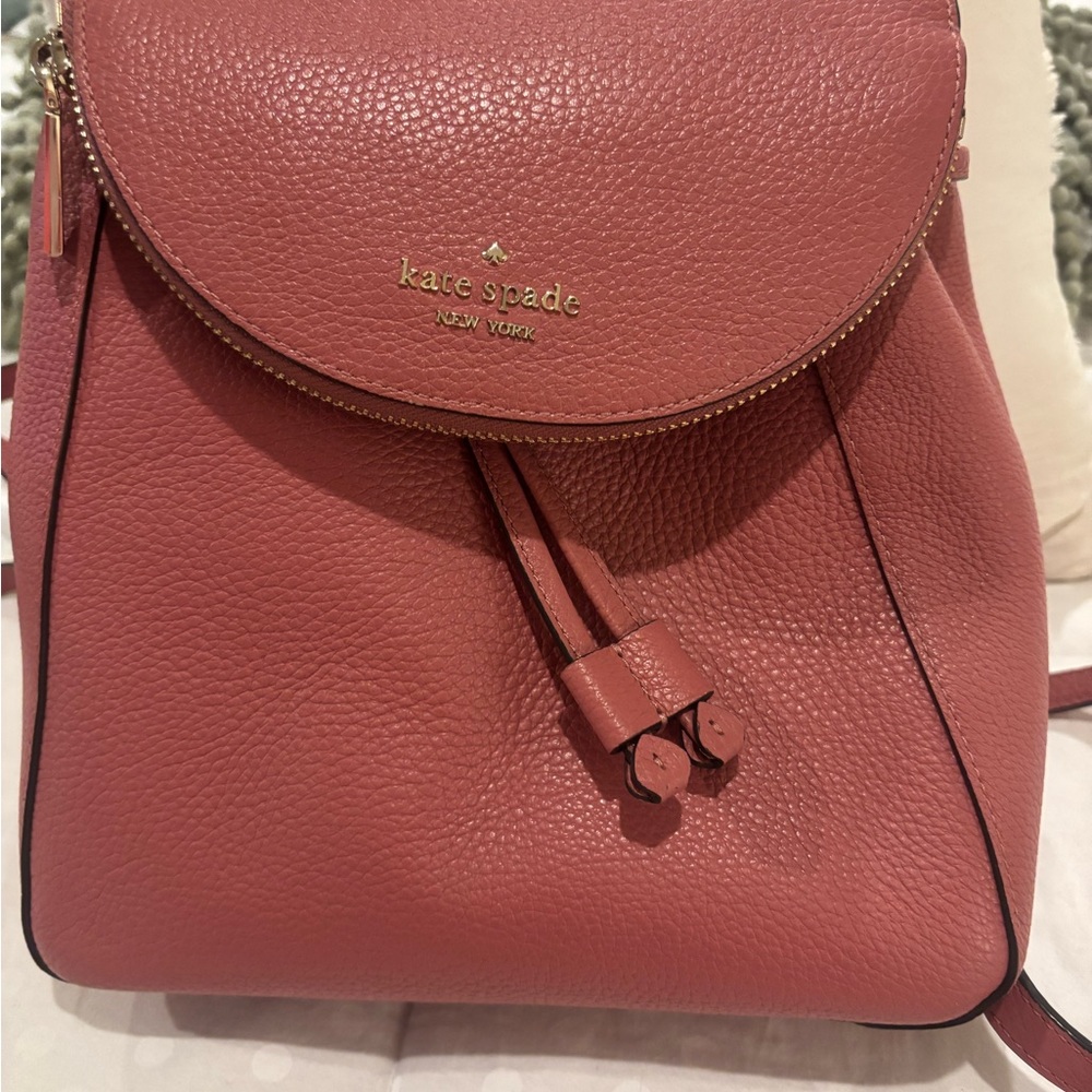 Kate Spade Pink Leather Backpack